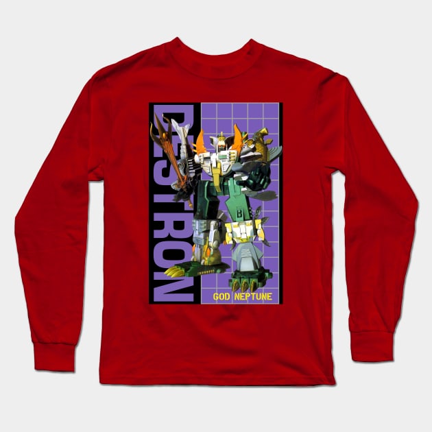 Beast Wars God Neptune Long Sleeve T-Shirt by Draconis130